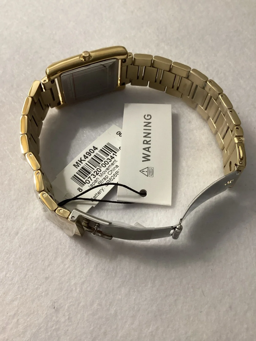 Michael Kors Essex Gold-Tone Stainless Steel Watch, 26x36mm